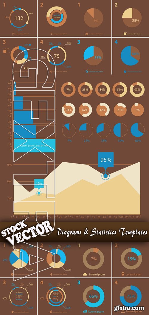 Stock Vector - Diagrams & Statistics Templates