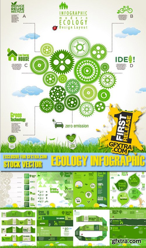 Ecology Infographic, 25xEps