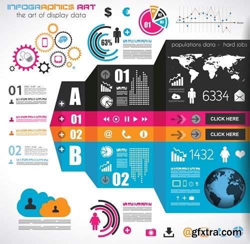 Collection of infographics vol.75, 25xEPS