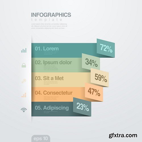 Collection of infographics vol.75, 25xEPS