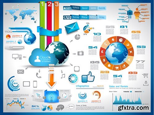 Collection of infographics vol.75, 25xEPS