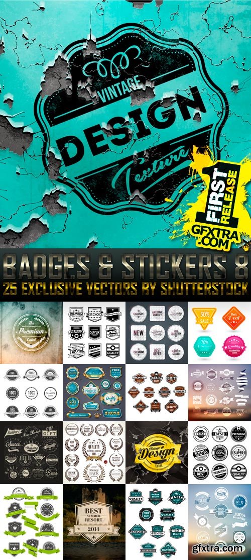 Amazing SS - Badges & Stickers 8, 25xEPS