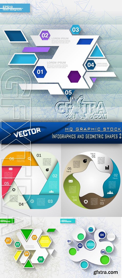 Stock Vector - Infographics and geometric shapes 2