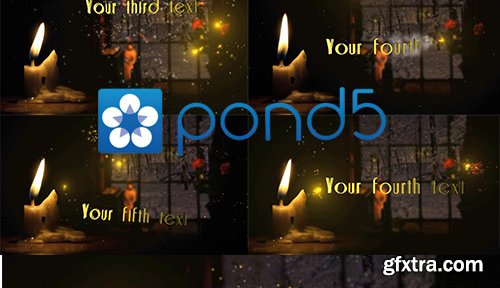 Pond5 - Candle In The Window - For Greetings