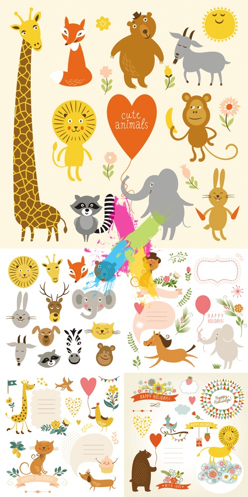 Cute Animals Vectors