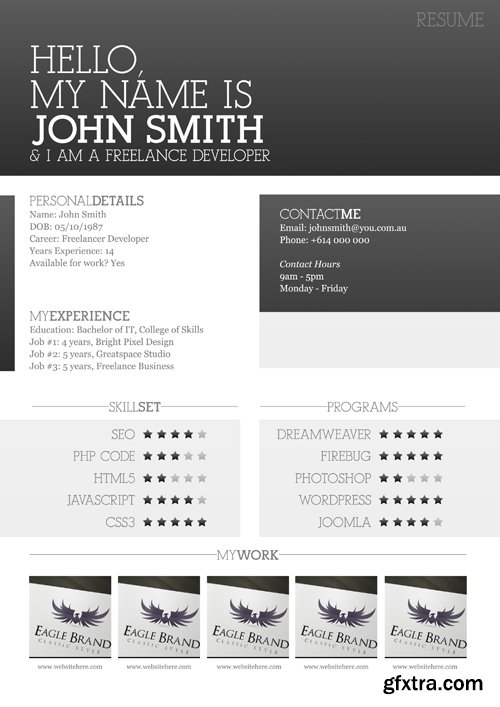 Freelancer Resume Template