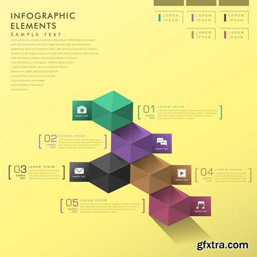 Collection of infographics vol.76, 25xEPS