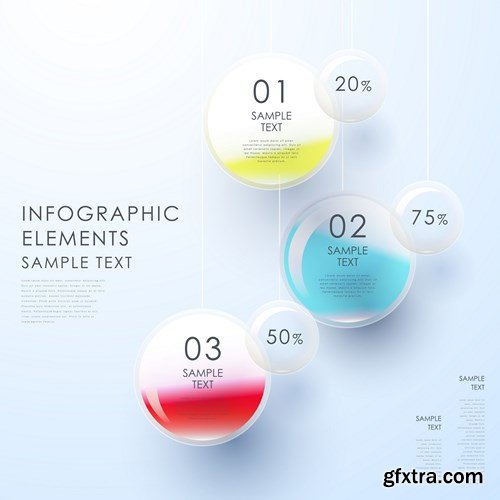 Collection of infographics vol.76, 25xEPS