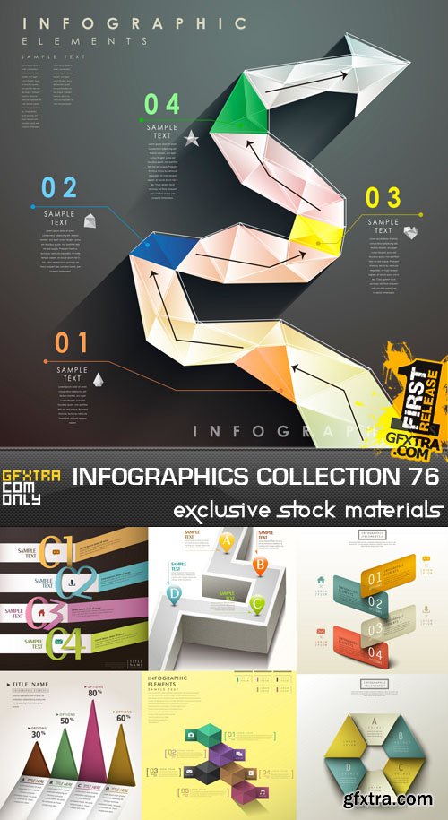 Collection of infographics vol.76, 25xEPS