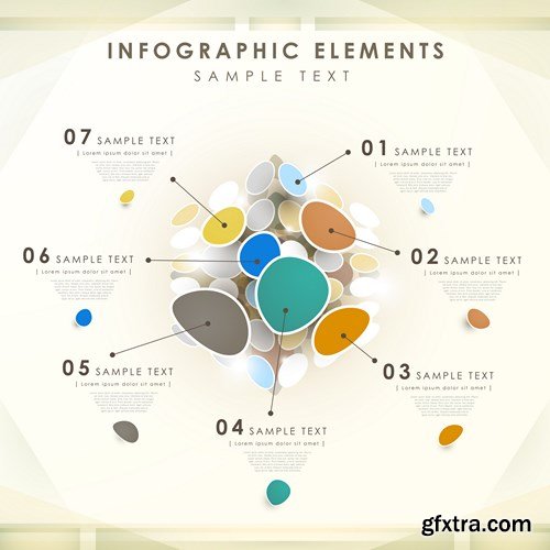 Collection of infographics vol.76, 25xEPS