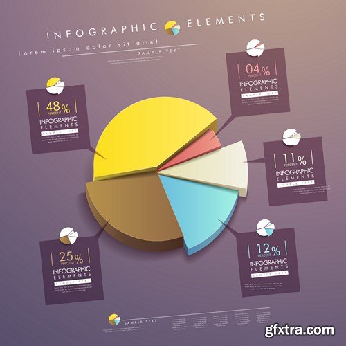 Collection of infographics vol.76, 25xEPS