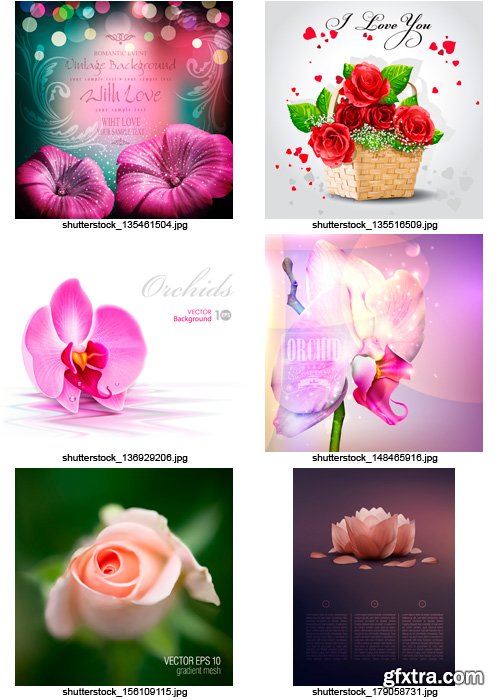 Amazing SS - Realistic Flowers, 25xEPS