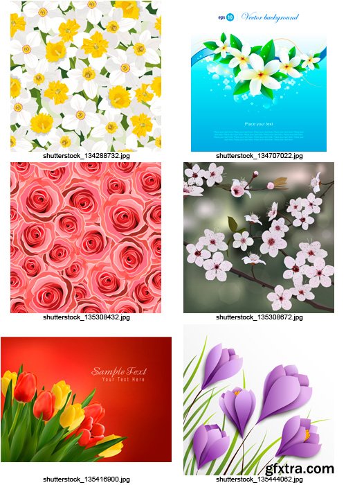 Amazing SS - Realistic Flowers, 25xEPS