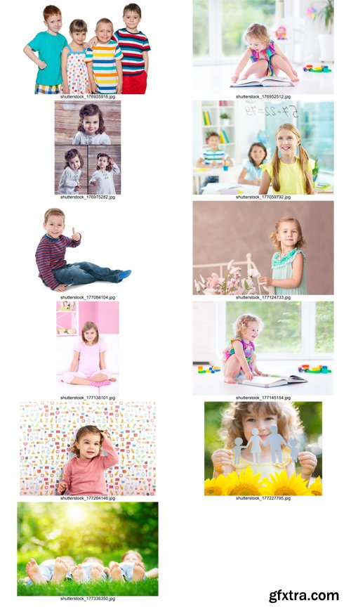 Shutterstock - Happy children 3, 25xJpg