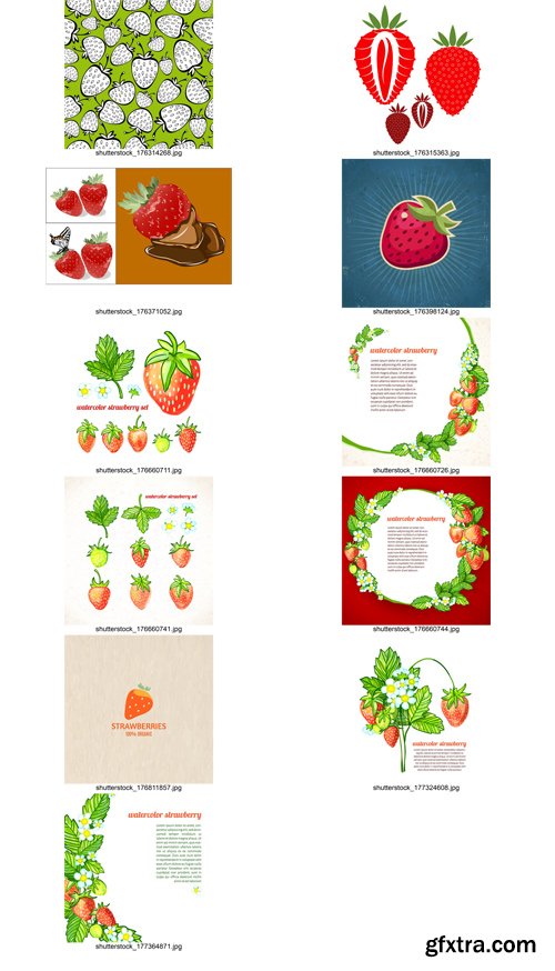 Shutterstock - Stawberry, 25xEps