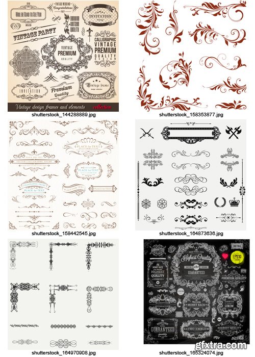 Amazing SS - Calligraphic Elements 4, 25xEPS