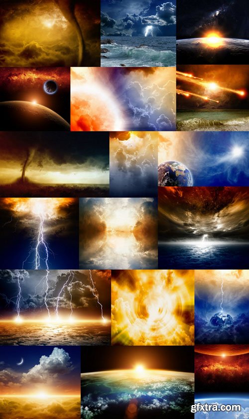 Dramatiс Apocalyptic Backgrounds, 25xUHQ JPEG