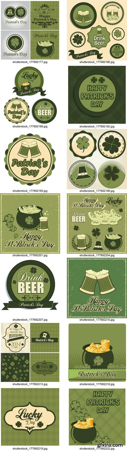 Shutterstock - Happy patrick's day, 25xEps