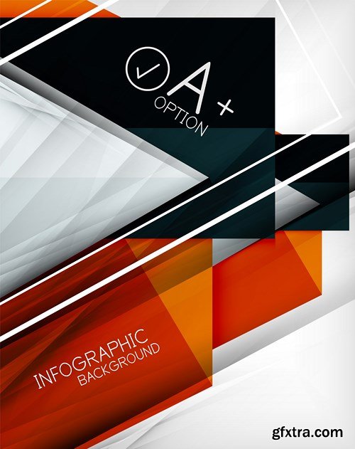 Abstract Backgrounds & Infographics Collection 2, 25xEPS