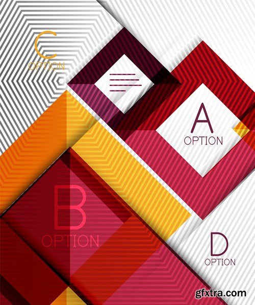 Abstract Backgrounds & Infographics Collection 2, 25xEPS