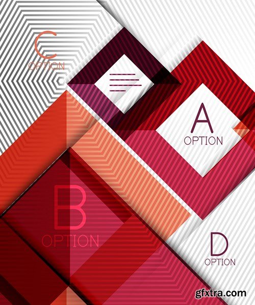 Abstract Backgrounds & Infographics Collection 2, 25xEPS