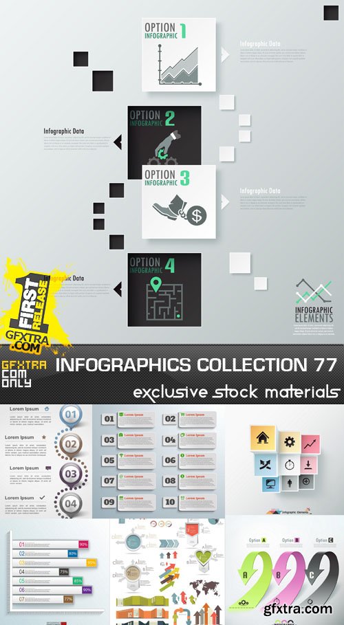 Collection of infographics vol.77, 25xEPS