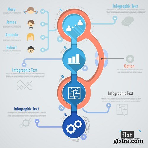 Collection of infographics vol.77, 25xEPS