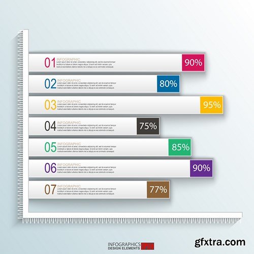 Collection of infographics vol.77, 25xEPS