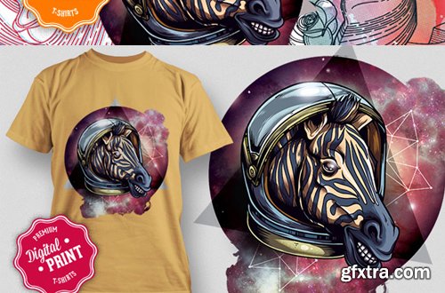 10 Super Premium Digital Print T-Shirt Designs with an Extended License