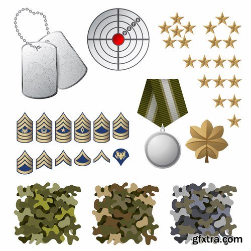 Military Badges - 25x EPS