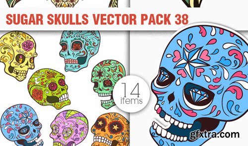 Sugar Skulls Giga Set: 180 Jaw-Dropping Vectors for Just $29