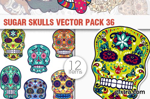 Sugar Skulls Giga Set: 180 Jaw-Dropping Vectors for Just $29