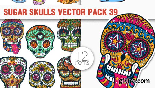 Sugar Skulls Giga Set: 180 Jaw-Dropping Vectors for Just $29