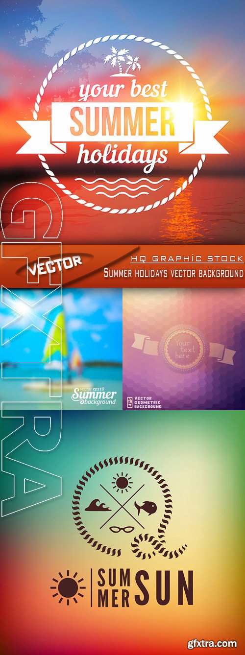 Stock Vector - Summer holidays vector background