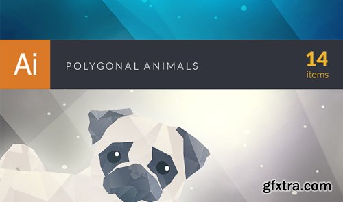 Super Premium Polygonal Vector Elements with an Extended Royalty License – Only $19