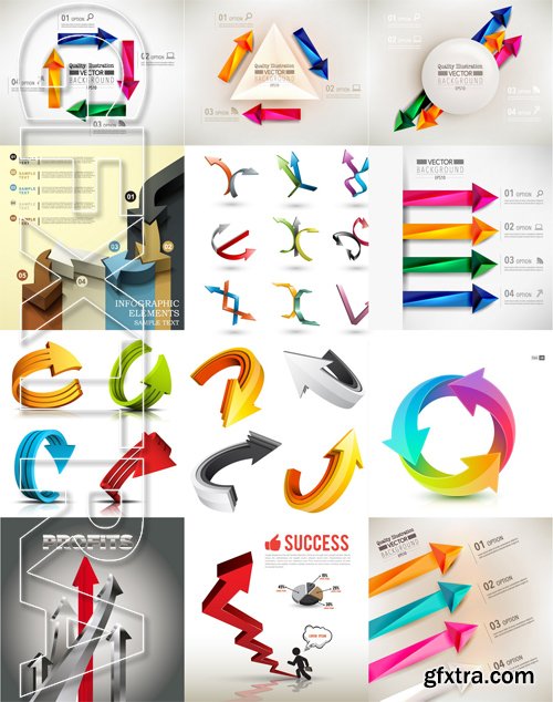 Shutterstock - 3d Arrow, 25xEps