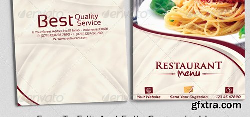 Modern & Elegant Restaurant Menu Templates - 6666594