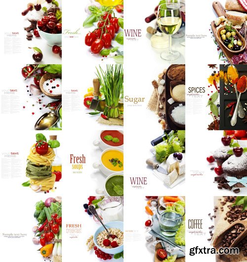 Beautiful Food Templates, 25xUHQ JPEG