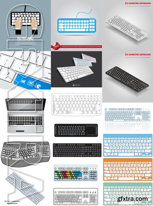 Shutterstock - Keyboard, 25xEps