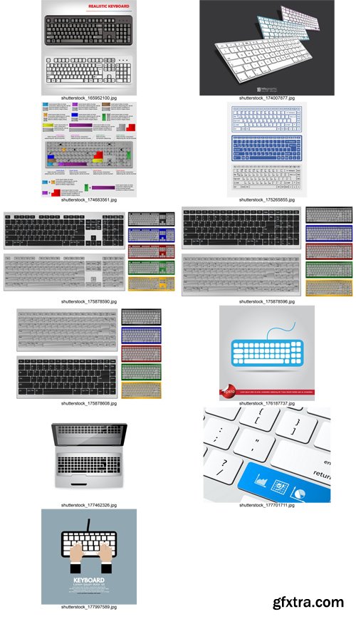 Shutterstock - Keyboard, 25xEps