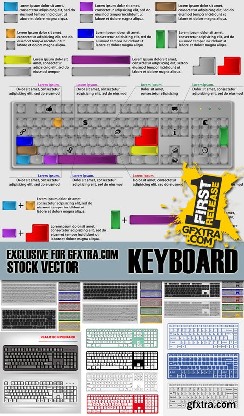 Shutterstock - Keyboard, 25xEps