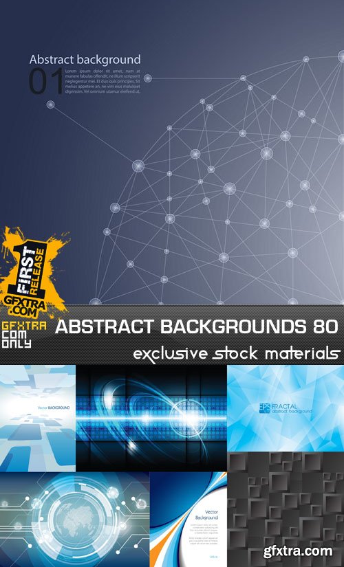 Collection of Vector Abstract Backgrounds Vol.80, 25xEPS