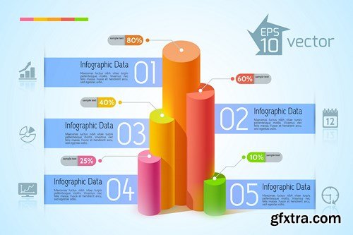 Collection of infographics vol.78, 25xEPS