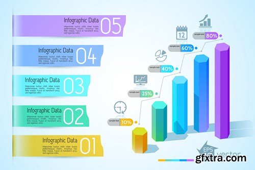 Collection of infographics vol.78, 25xEPS