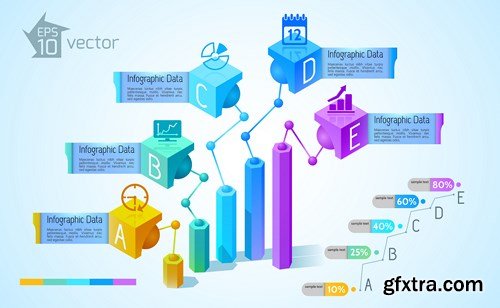 Collection of infographics vol.78, 25xEPS