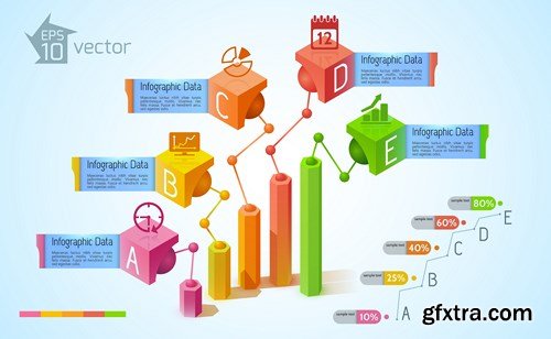 Collection of infographics vol.78, 25xEPS