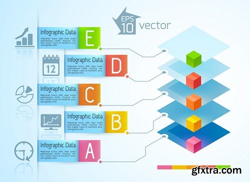 Collection of infographics vol.78, 25xEPS