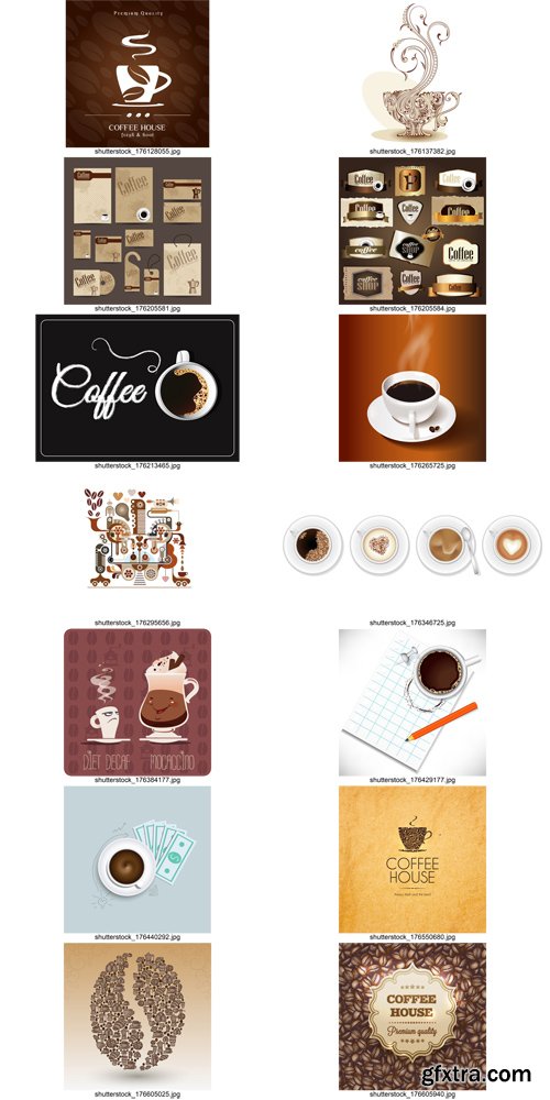 Shutterstock - Coffee, 25xEps