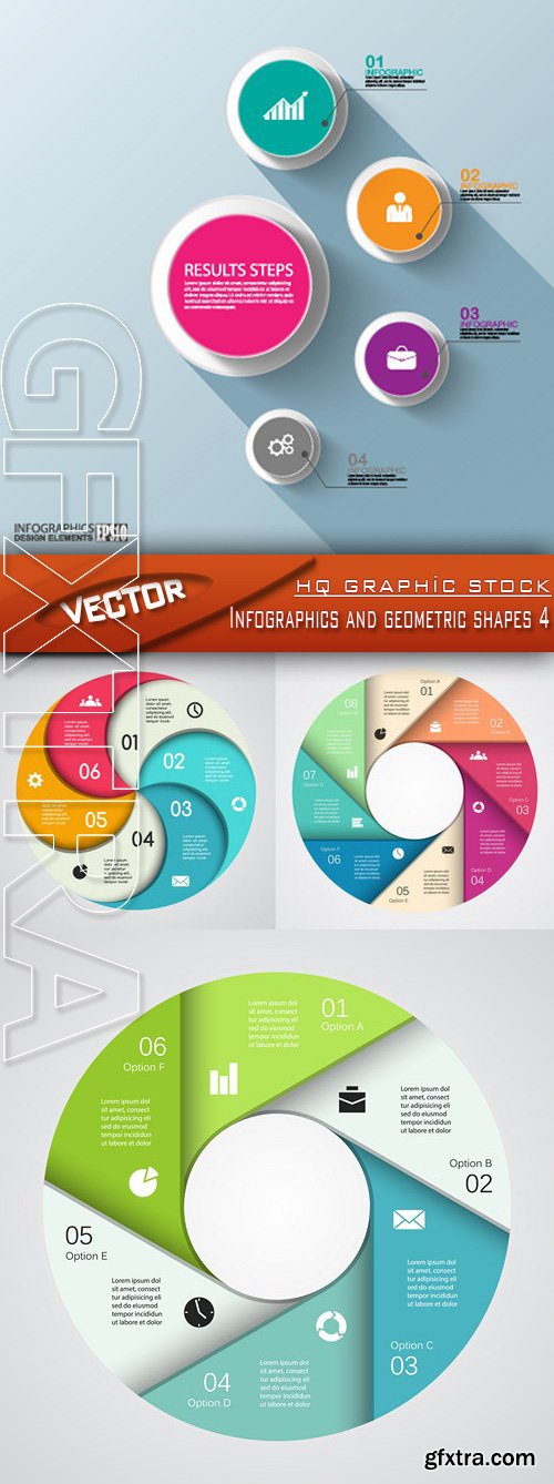 Stock Vector - Infographics and geometric shapes 4