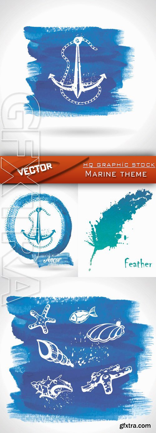 Stock Vector - Marine theme